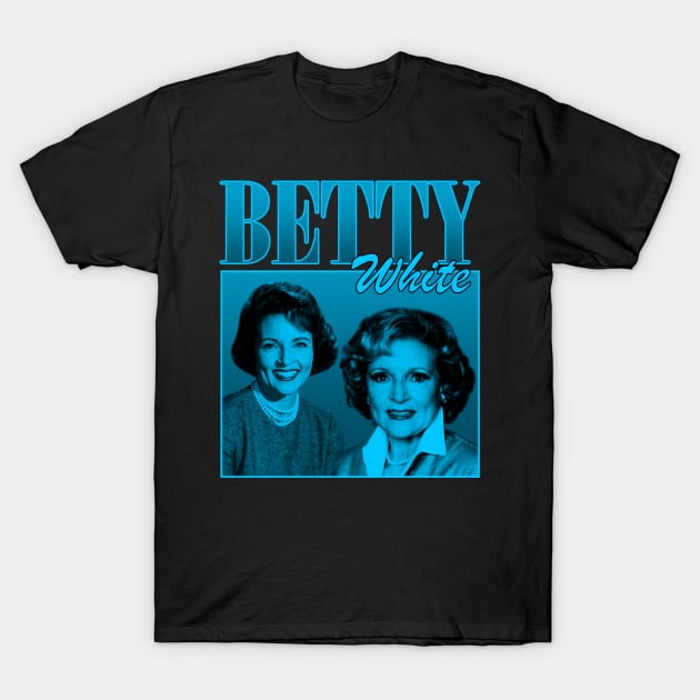 Betty White T-Shirt by bmbg trian